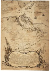 Plano de la inversión de York y Gloucester (Va.) [Yorktown], c.Febrero 1782